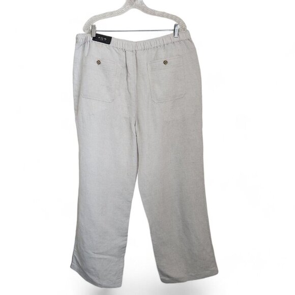 Axis LA Linen Pant Mens XL Pull on Drawstring Vacation Beach Tropical Cruise NWT - Picture 3 of 12
